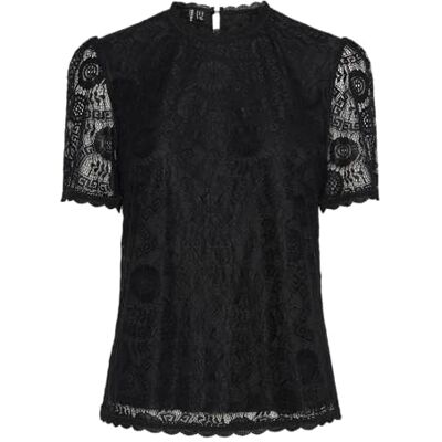 PIECES Pcolline Ss Lace Top Noos PIECES Pcolline Ss Lace Top Noos