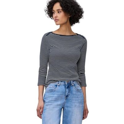 Street One 3/4-Arm Shirt mit U-Boot-Ausschnitt Street One 3/4-Arm Shirt mit U-Boot-Ausschnitt