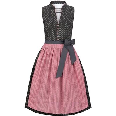 Heimatgwand Damen Dirndl Hannah Kleid Für Besondere Anlässe, Dunkelgrau, 40 EU Heimatgwand Damen Dirndl Hannah Kleid Für Besondere Anlässe, Dunkelgrau, 40 EU