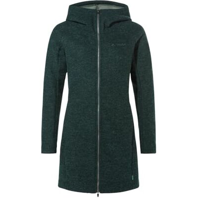 VAUDE Damen Mantel Tinshan Coat III, moderner Wollmix-Mantel mit weichem Fleece-Innenfutter, deep pond, 36 VAUDE Damen Mantel Tinshan Coat III, moderner Wollmix-Mantel mit weichem Fleece-Innenfutter, deep pond, 36