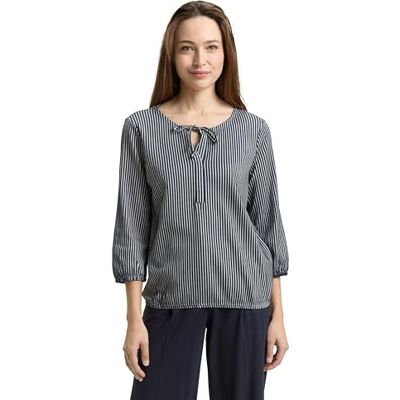 TOM TAILOR Shirt-Bluse mit Streifen TOM TAILOR Shirt-Bluse mit Streifen