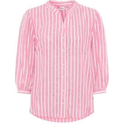BRAX Damen Style Violet Linen Lurex Stripe Bluse BRAX Damen Style Violet Linen Lurex Stripe Bluse