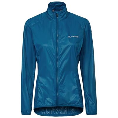 VAUDE Damen Matera Air Jacket, Leichte Windjacke, winddicht, atmungsaktiv & wasserabweisend, kleines Packmaß, Passform: Slim fit, shore blue, 46 VAUDE Damen Matera Air Jacket, Leichte Windjacke, winddicht, atmungsaktiv & wasserabweisend, kleines Packmaß, Passform: Slim fit, shore blue, 46