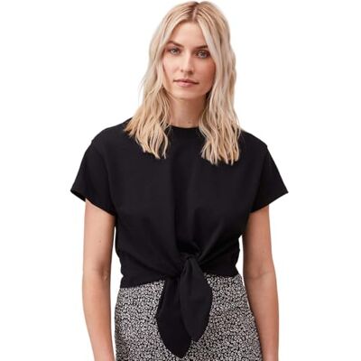 LeGer by Lena Gercke LeGer Tessy T-Shirt Kurzarm Tshirt Damen mit Knotendetail lockere Passform Oberteil aus Baumwolle Mode für Damen by Lena Gercke Gr. 34-103 LeGer by Lena Gercke LeGer Tessy T-Shirt Kurzarm Tshirt Damen mit Knotendetail lockere Passform Oberteil aus Baumwolle Mode für Damen by Lena Gercke Gr. 34-103