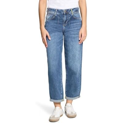 Cartoon Damen Used Look-Jeans mit Waschung 34, Dark Blue Denim Cartoon Damen Used Look-Jeans mit Waschung 34, Dark Blue Denim