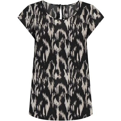 ONLY Damen Onlnova Life Vis S/S Top T-Shirt, Black/AOP:590 Rough Animal, 38 ONLY Damen Onlnova Life Vis S/S Top T-Shirt, Black/AOP:590 Rough Animal, 38
