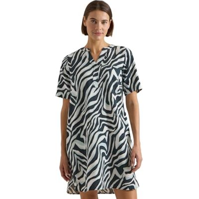 Cecil Knielanges Kleid mit Zebraprint Palm Breeze Green L Cecil Knielanges Kleid mit Zebraprint Palm Breeze Green L