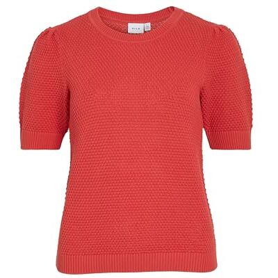 Vila Vidalo O-Neck S/S Knit Top Noos Vila Vidalo O-Neck S/S Knit Top Noos
