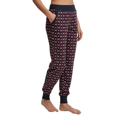 CALIDA Favourites Pyjamahose, Schlafanzughose Damen, mit Bündchen und Seitentaschen, 100% Dicke Bio-Baumwolle, wärmend Dark Sapphire 32-34 CALIDA Favourites Pyjamahose, Schlafanzughose Damen, mit Bündchen und Seitentaschen, 100% Dicke Bio-Baumwolle, wärmend Dark Sapphire 32-34