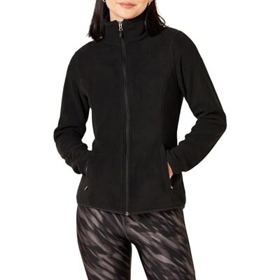 Amazon Essentials Damen-Fleecejacke, Klassische Passform, Durchgehender Reißverschluss, Fleecejacke (erhältlich in Übergröße), Schwarz, Größe XS Amazon Essentials Damen-Fleecejacke, Klassische Passform, Durchgehender Reißverschluss, Fleecejacke (erhältlich in Übergröße), Schwarz, Größe XS