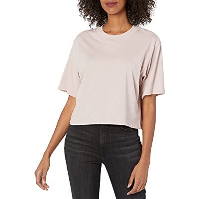 The Drop Damen Sydney T-Shirt, kurzer Cropped-Stil, Rundhalsausschnitt, Eisrosa, XXS The Drop Damen Sydney T-Shirt, kurzer Cropped-Stil, Rundhalsausschnitt, Eisrosa, XXS