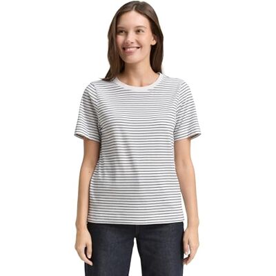TOM TAILOR Basic T-Shirt mit Herz-Print TOM TAILOR Basic T-Shirt mit Herz-Print