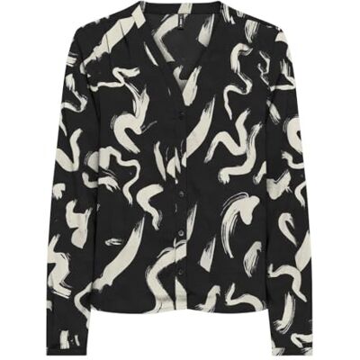 ONLY Damen Onlnova Life Vis L/S Malou Top Bluse, Evergreen/AOP:594 Chic Paisley, Small ONLY Damen Onlnova Life Vis L/S Malou Top Bluse, Evergreen/AOP:594 Chic Paisley, Small