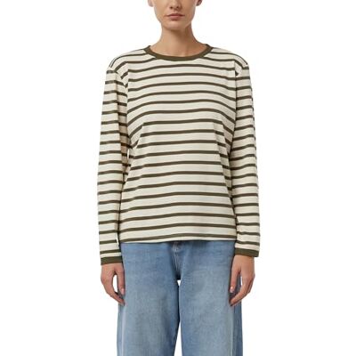 Comma Lockeres Langarmshirt mit Streifen Comma Lockeres Langarmshirt mit Streifen