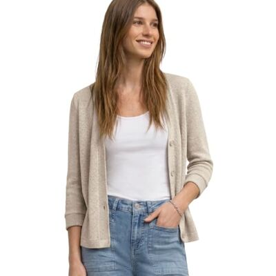 Street One Langarm Jacke im Strick-Look Timeless beige 36 Street One Langarm Jacke im Strick-Look Timeless beige 36