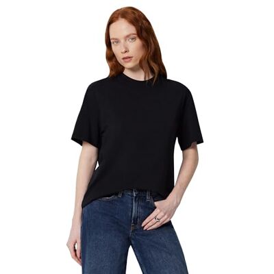 Amazon Essentials Damen-Shirt, Oversized-Passform, kurzärmelig, Rundhalsausschnitt, Schwarz, Größe XL Amazon Essentials Damen-Shirt, Oversized-Passform, kurzärmelig, Rundhalsausschnitt, Schwarz, Größe XL