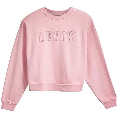 Levi's Damen Graphic Diana Crewneck Pullover Sweatshirt, Serif Outline Garment Dye Blush, XS Levi's Damen Graphic Diana Crewneck Pullover Sweatshirt, Serif Outline Garment Dye Blush, XS