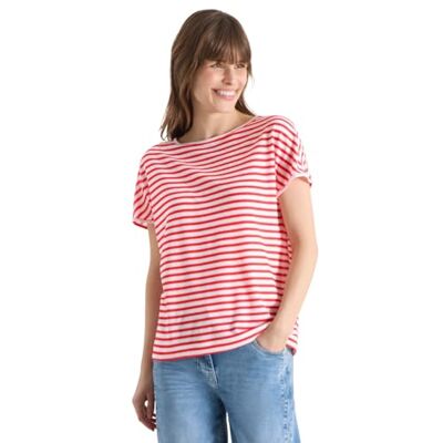Cecil T-Shirt mit Boatneck und Streifen Cecil T-Shirt mit Boatneck und Streifen