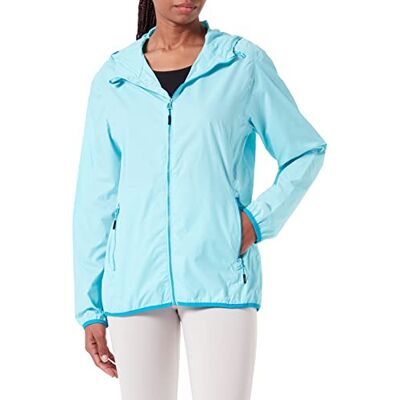 CMP Damen-Regenjacke mit fester Kapuze, Wasserfall, D36 CMP Damen-Regenjacke mit fester Kapuze, Wasserfall, D36