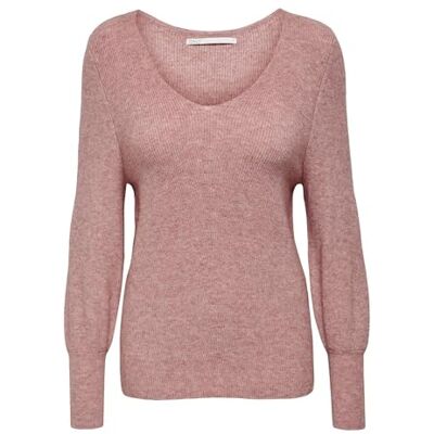 ONLY Damen Onlatia L/S V-neckcuff KNT Noos Pullover, Dusty Rose, XS EU ONLY Damen Onlatia L/S V-neckcuff KNT Noos Pullover, Dusty Rose, XS EU
