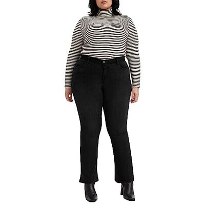 Levi's Damen Plus Size 315™ Shaping Bootcut Jeans, Soft Black, 18 S Levi's Damen Plus Size 315™ Shaping Bootcut Jeans, Soft Black, 18 S