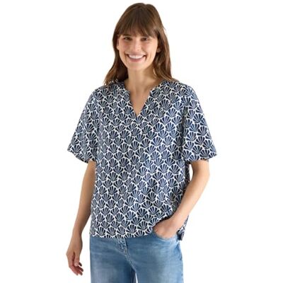 Cecil Kurzarm Bluse mit Muschelprint Cecil Kurzarm Bluse mit Muschelprint