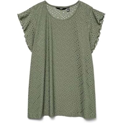 VERO MODA CURVE Vmctassa Sl Frill Top Noos Cur Plus Size VERO MODA CURVE Vmctassa Sl Frill Top Noos Cur Plus Size