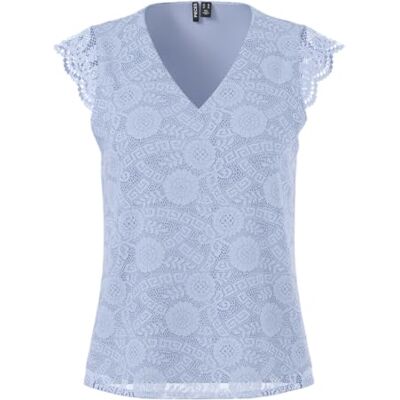 PIECES Pcolline Sl Lace V-Neck Top Noos PIECES Pcolline Sl Lace V-Neck Top Noos