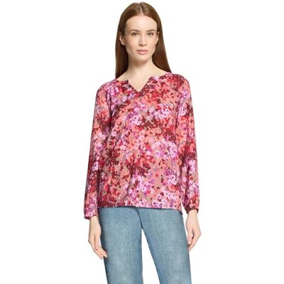 Cartoon Damen Blusenshirt mit Raffung 42, Violett/Rot Cartoon Damen Blusenshirt mit Raffung 42, Violett/Rot