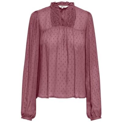 ONLY Onlgeza Ls Dobby Tape Top WVN ONLY Onlgeza Ls Dobby Tape Top WVN