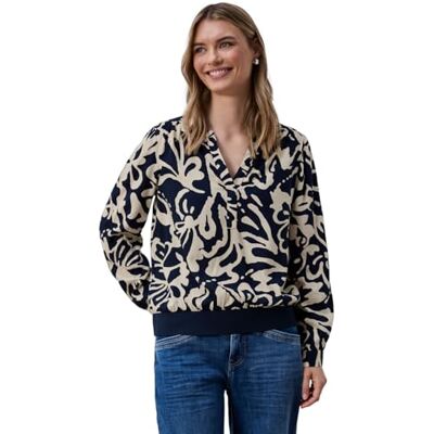 Street One Langarm Bluse mit elastischem Bund Street One Langarm Bluse mit elastischem Bund