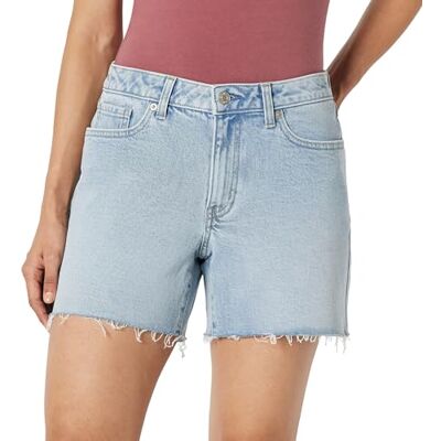Amazon Essentials Damen Regular-Fit-Jeansshorts mit Mittelhohem Bund , Stone Helle Waschung, 44 Amazon Essentials Damen Regular-Fit-Jeansshorts mit Mittelhohem Bund , Stone Helle Waschung, 44