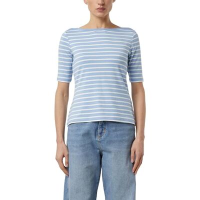 Comma Feminines Streifenshirt aus Viskosejersey Comma Feminines Streifenshirt aus Viskosejersey