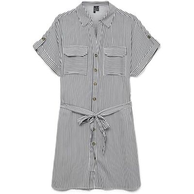 VERO MODA Vmbumpy Ss Short Shirt Dress WVN Noos VERO MODA Vmbumpy Ss Short Shirt Dress WVN Noos