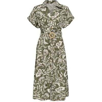 ONLY Onljakiri Linen Ss Midi Dress Noos WVN ONLY Onljakiri Linen Ss Midi Dress Noos WVN