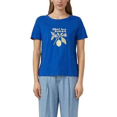 s.Oliver Baumwoll-T-Shirt mit Frontprint und Pailletten s.Oliver Baumwoll-T-Shirt mit Frontprint und Pailletten