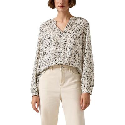 s.Oliver Fließende Viskose-Bluse mit All-Over-Print s.Oliver Fließende Viskose-Bluse mit All-Over-Print