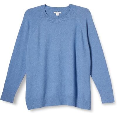 Amazon Essentials Damen-Pullover, Klassische Passform, weich, langärmelig, Rundhalsausschnitt, Kornblumenblau, Größe S Amazon Essentials Damen-Pullover, Klassische Passform, weich, langärmelig, Rundhalsausschnitt, Kornblumenblau, Größe S