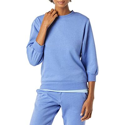 Amazon Essentials Damen-Sweatshirt aus French-Terry-Fleece, Ärmel, Rundhalsausschnitt, Blau, Größe XL Amazon Essentials Damen-Sweatshirt aus French-Terry-Fleece, Ärmel, Rundhalsausschnitt, Blau, Größe XL