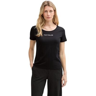TOM TAILOR T-Shirt mit Strassstein-Logo TOM TAILOR T-Shirt mit Strassstein-Logo