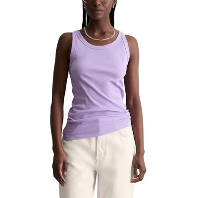 Marc O' Polo Marc OߴPolo Denim Damen Tanktop mit Stretch-Anteil Slim Fit, Lila (Wild Orchid), L Marc O' Polo Marc OߴPolo Denim Damen Tanktop mit Stretch-Anteil Slim Fit, Lila (Wild Orchid), L