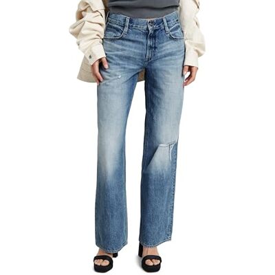 G-STAR Damen Judee Low Waist Loose Jeans Blau (Faded Denali Blue Destroyed D22889-D536-G565) 31W / 34L G-STAR Damen Judee Low Waist Loose Jeans Blau (Faded Denali Blue Destroyed D22889-D536-G565) 31W / 34L