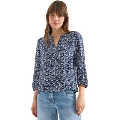 Cecil 3/4-Arm Bluse mit Glitzerdetails universal Blue XXL Cecil 3/4-Arm Bluse mit Glitzerdetails universal Blue XXL