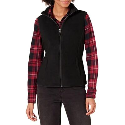 Amazon Essentials Damen Ärmellose Polar Soft Fleece-Weste Mit Klassischer Passform (Erhältlich In Übergröße), Schwarz, S Amazon Essentials Damen Ärmellose Polar Soft Fleece-Weste Mit Klassischer Passform (Erhältlich In Übergröße), Schwarz, S