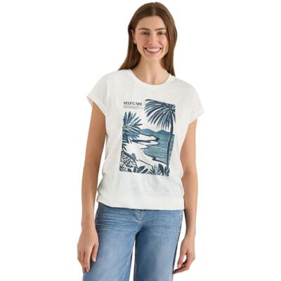 Cecil T-Shirt mit Rundhals und Frontprint Cecil T-Shirt mit Rundhals und Frontprint