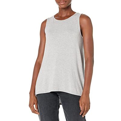 Amazon Essentials Damen Swing-Tanktop (erhältlich in Übergröße), Hellgrau meliert, Größe L Amazon Essentials Damen Swing-Tanktop (erhältlich in Übergröße), Hellgrau meliert, Größe L