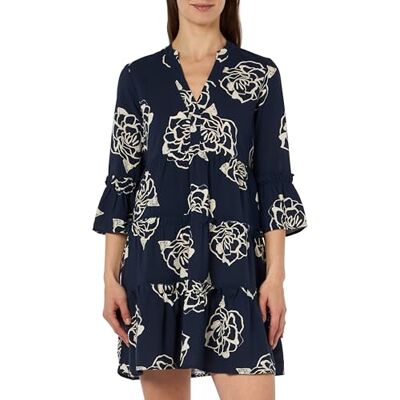 VERO MODA Damen VMEASY Joy 3/4 Short Dress WVN GA Sommerkleid, Blau, M VERO MODA Damen VMEASY Joy 3/4 Short Dress WVN GA Sommerkleid, Blau, M