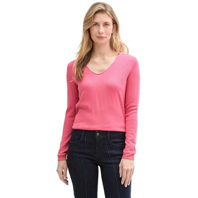 TOM TAILOR Damen Strickpullover mit V-Ausschnitt TOM TAILOR Damen Strickpullover mit V-Ausschnitt