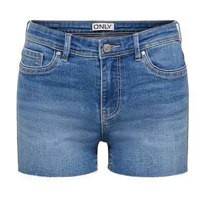 ONLY Onlwauw Mid Rw Mini Shorts DNM ONLY Onlwauw Mid Rw Mini Shorts DNM
