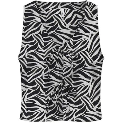 ONLY Onlnova Life Vis S/L Tie Vest AOP ONLY Onlnova Life Vis S/L Tie Vest AOP